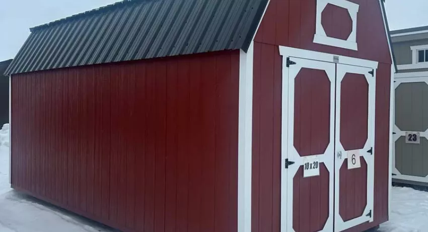 Shed #6 10x20 Lofted Barn With 140lbs Snow Load