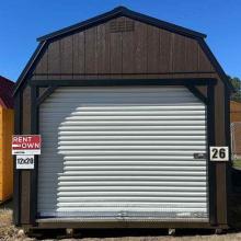 Shed # 26 - 12x20 Lofted Barn with Garage Package & 140LBS Snow Load