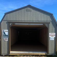 Shed #27 - 14X36 Lofted Barn with Garage Package & 140lbs Snow Load